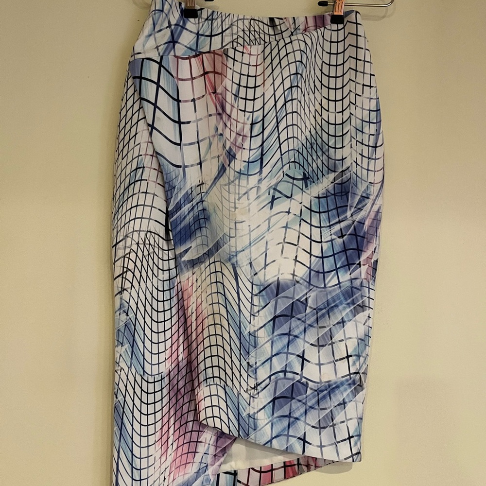 Cooper Street Abstract Patterned Midi Skirt